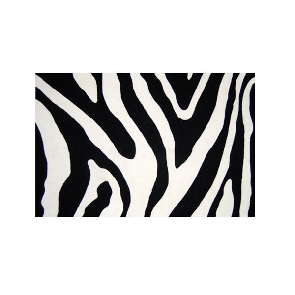 G.A. Gertmenian & Sons Kidspace Safari Kids Black/White Area Rug Wayfair